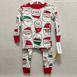Carter's Santa Christmas Pajama Set NWT Size 18 Months